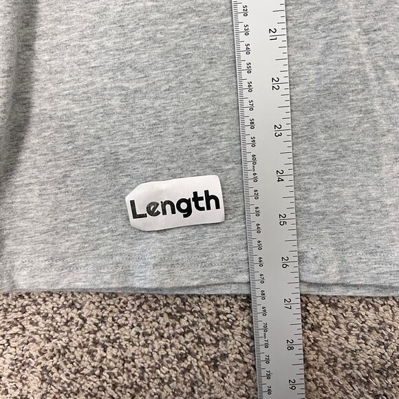 PSYCHO BUNNY Men's M Heathered Gray Silicon Logo V-Neck Cotton Blend T-Shirt - Picture 7 of 8